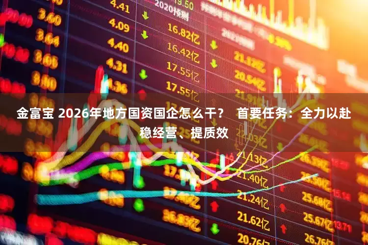 金富宝 2026年地方国资国企怎么干？  首要任务：全力以赴稳经营、提质效